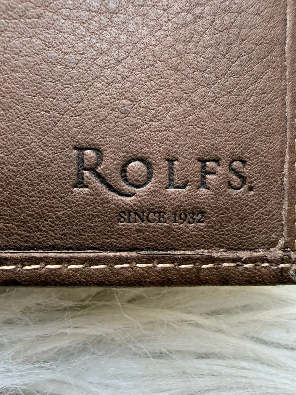 Rolfs Classic Brown Leather Magnetic Money Clip Card ID Holder Men Accessories